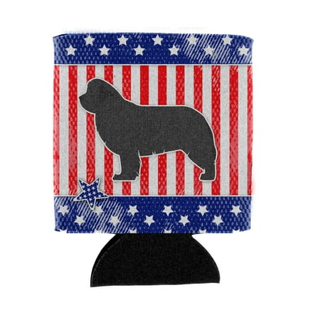 

Carolines Treasures BB3364CC USA Patriotic Newfoundland Can or Bottle Hugger Can Hugger multicolor