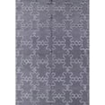 thumbnail image 1 of Ahgly Company Indoor Rectangle Mid-Century Modern Purple Oriental Area Rugs, 8' x 10', 1 of 6
