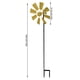 thumbnail image 3 of Bearachild Molino de viento de hierro decorativo para jardín, de estaca para exteriores, balcón, molino de viento, estatua, césped, Jardín y Patio Amarillo, 3 of 6