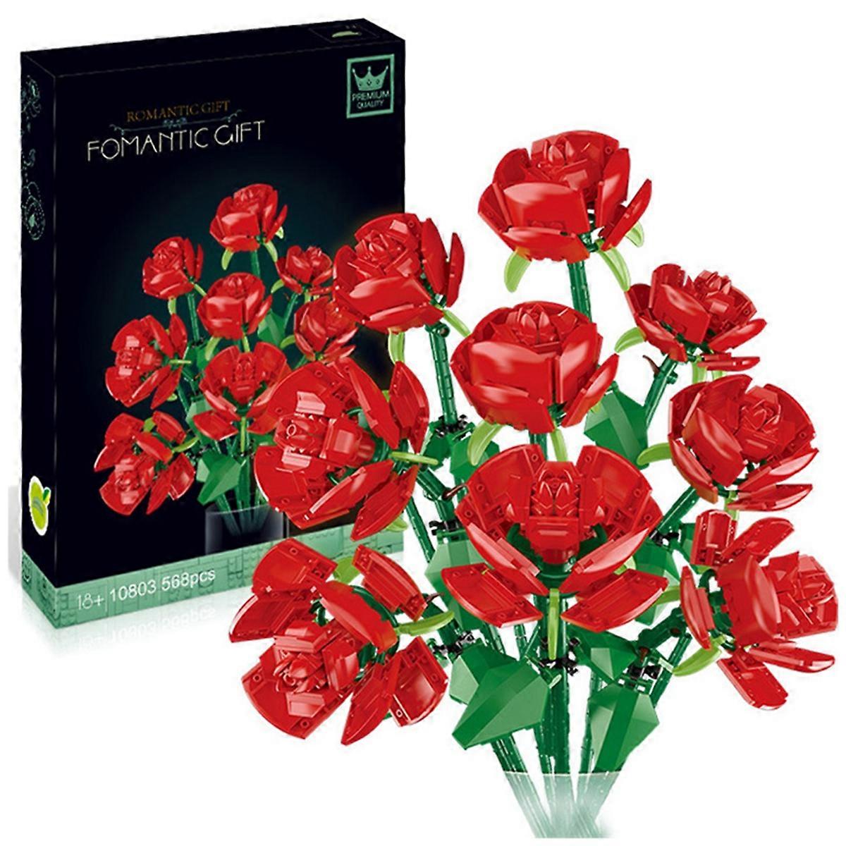 Building Blocks Rose Assembled Bouquet Ornaments | Walmart en línea