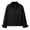 Black, variant on Twill Cropped Jackets for Women, Button Down Lapel Collar Rolled Long Sleeve, Fall Stylish Relaxed Fit Casual Barn Jacket S-3XL