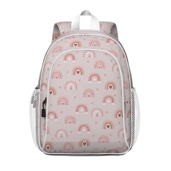 Boho Bohemia Rainbow Backpack for School,Cute School Bag,Schoolbag with Adjustable Shoulder Straps & Padded Back,15"x11.42"x5.5"