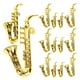 thumbnail image 3 of 20 adornos de saxofón en miniatura, modelo de instrumento musical de plástico, ideales para Navidad, manualidades y fiestas., 3 of 8