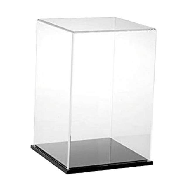 Caja de exhibición CUTICAT a prueba de polvo 15x15x25cm Navidad Vitrina de acrílico