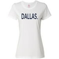 thumbnail image 3 of Inktastic Dallas in Blue Text Women's T-Shirt, 3 of 5