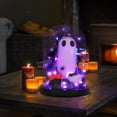 thumbnail image 6 of Ghost Halloween Decor, Halloween Ghost in Glass Dome Cloche with String Light, Adopt a Ghost for Halloween Decorations Indoor, Halloween Ghost Tabletop Decor, 6 of 6