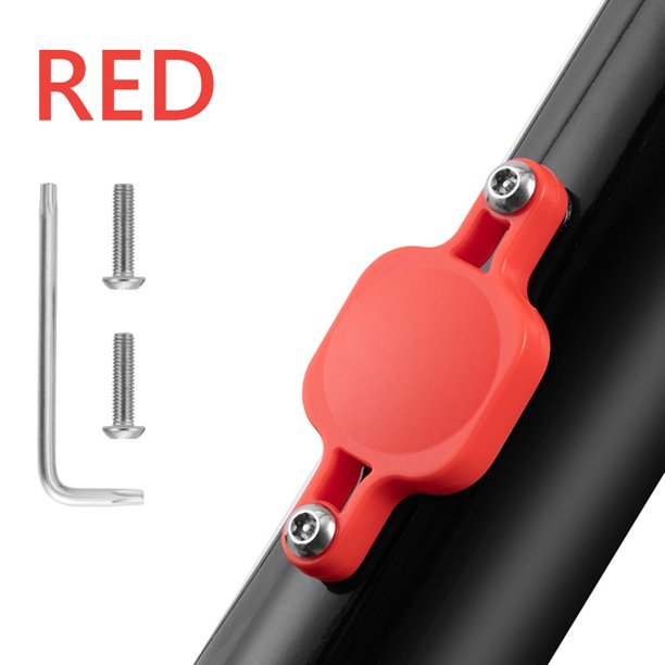 Cubierta impermeable del soporte del localizador del soporte del rastreador de bicicletas para AirTag (rojo)