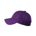 thumbnail image 3 of NYFASHION101 Unisex Plain Adjustable Hook and Loop Baseball Cap VEL100, Dark Purple, 3 of 4