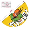 thumbnail image 3 of Lsque T-Rex Playing Football Print Christmas Tree Skirt, Tree Skirt with Ties or Velcro, Perfect for Holiday Decorations, Halloween, and New Year-30", 3 of 7
