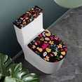 thumbnail image 2 of HELLHERO Durable Toilet Seat Covers Set Stretch Adjustable for Indoor Home, Vibrant Doodle Pattern, 2 of 4