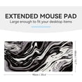 thumbnail image 2 of Mousepad, Extended Mouse Pad, Non-Slip Large Mouse Pad, Waterproof Desk Mat, XL Gaming Mouse Pad, Keyboard Pad for Laptop, Black and White Desk Pad, Mousepad for Home, Office 35.4''''x15.7'''', 2 of 6