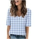thumbnail image 1 of Camisetas Casuales de las Mujeres Impresas Manga Corta Cuello en V, Camiseta Ligera para Diario, Fiesta Y Primavera Verano, 1 of 4