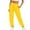 Yellow, variant on JJHGVB Joggers for Women Petite Pants Sweatpants Women Ladies Solid Color Drawstring Elastic Waist Casual Loose Foot Sweatpants Slacks for Women Womens Pants Beige L