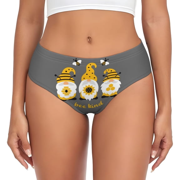 Womens Underwear - Bee Kind No Show Seamless Underwear for Women, Stretch Women's Panties, Hipster Soft Comfort Ladies Panties Bikini Underwear Briefs