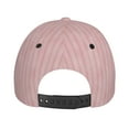 thumbnail image 6 of Balery Pink Stripes Baseball Cap For Women Men,Adjustable Size For Running Workouts And Outdoor Activities All Seasons, 6 of 9