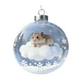 thumbnail image 1 of Adorno navideño de rana, colgante acrílico plano en 2D, decoración para árboles con motivos de la fauna silvestre, decoración festiva para habitaciones, regalos significativos para niños, 1 of 7