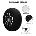 thumbnail image 2 of Susaid Monk Walking On Water Print Tire Covers,Waterproof Anti-UV Snow Sun Rain Tire Covers for RV,Truck, SUV, Trailer, Camper-17 inch, 2 of 6