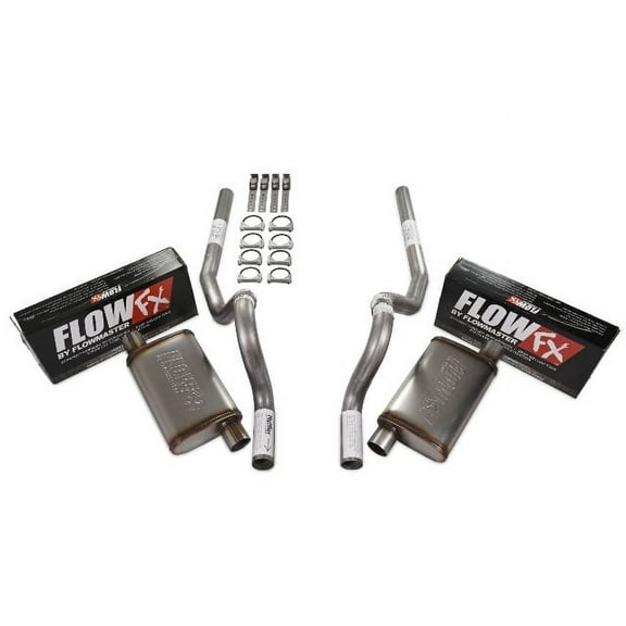 86-04 Ford Mustang 2.5" Dual Exhaust Kit Flowmaster Flow FX Rear Exit No Tip
