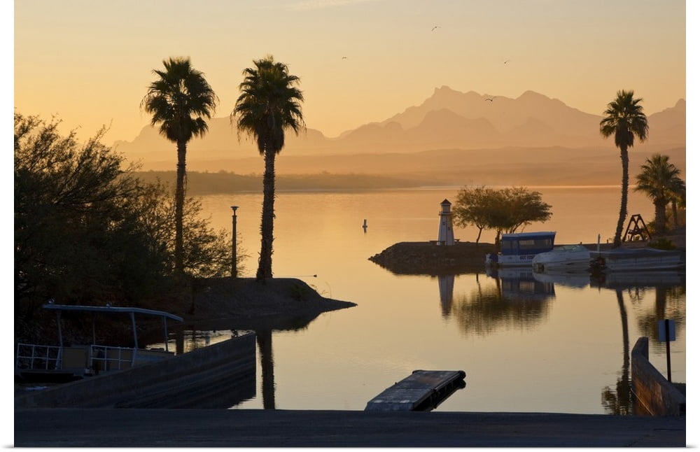 Great BIG Canvas "Arizona, Lake Havasu City, sunrise on Lake Havasu