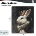 thumbnail image 4 of Stupell Industries Traditional Regal Monarch Rabbit Black Framed Giclee Art, 11 x 14, by Svetlana Aleynikova, 4 of 8