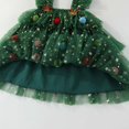 thumbnail image 3 of enyan Toddler Baby Girl Christmas Dress Star Sequin Layered Tutu Tulle Dress Girls Cake Smash Xmas Tree Dresses Green,4-5 Years, 3 of 7