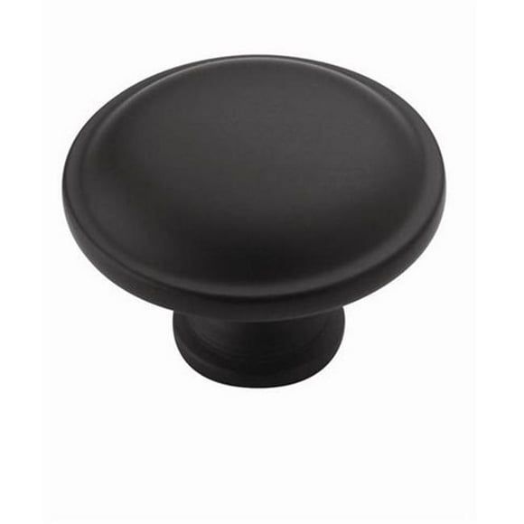 Amerock BP53015FB Allison Value Hardware Round Knob - Flat Black