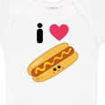 thumbnail image 4 of Inktastic I Love Hot Dogs Boys or Girls Baby Bodysuit, 4 of 5