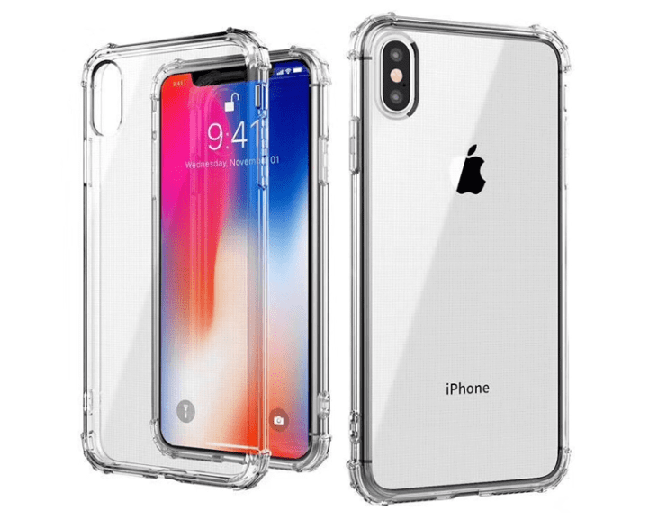 iPhone xs Case iPhone x Case Transparent Clear TPU Protective from SennTech LLC Durable Flexible Shockproof Anti-Bump Openings Precisely Cut for Compatibility with  iPhone Xs iPhone x