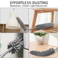 thumbnail image 3 of Generic Juego de Escobillas Multiusos con Mango Extensible y 4 Cabezales Intercambiables para Limpieza Profunda en Techos, Esquinas y Muebles, Incluye Cepillo de Microfibra, Chenille, para Ranuras y, 3 of 6