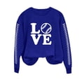 thumbnail image 2 of EQWLJWE Chemises à Manches Longues pour Femmes Décontractées en Solde, Chemises d'Été pour Femmes 2024 Tendance Vacances, Sweat à Capuche Imprimé Col Rond Automne pour Femmes, 2 of 4