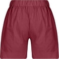 thumbnail image 4 of WILLBEST Pantalones Cortos Casuales de Verano para Mujer, Cintura Elástica, Entrepierna de 18 Cm, Cómodos Conjuntos de Playa con Bolsillos Prácticos para Uso Diario. Grande, 4 of 4