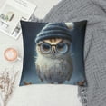 thumbnail image 2 of Orinice Owl Theme Decorative Throw Pillow Cover for Home Couch Living Room Bed Sofa - Square Pillow Case 1PC 12x12in, 2 of 5