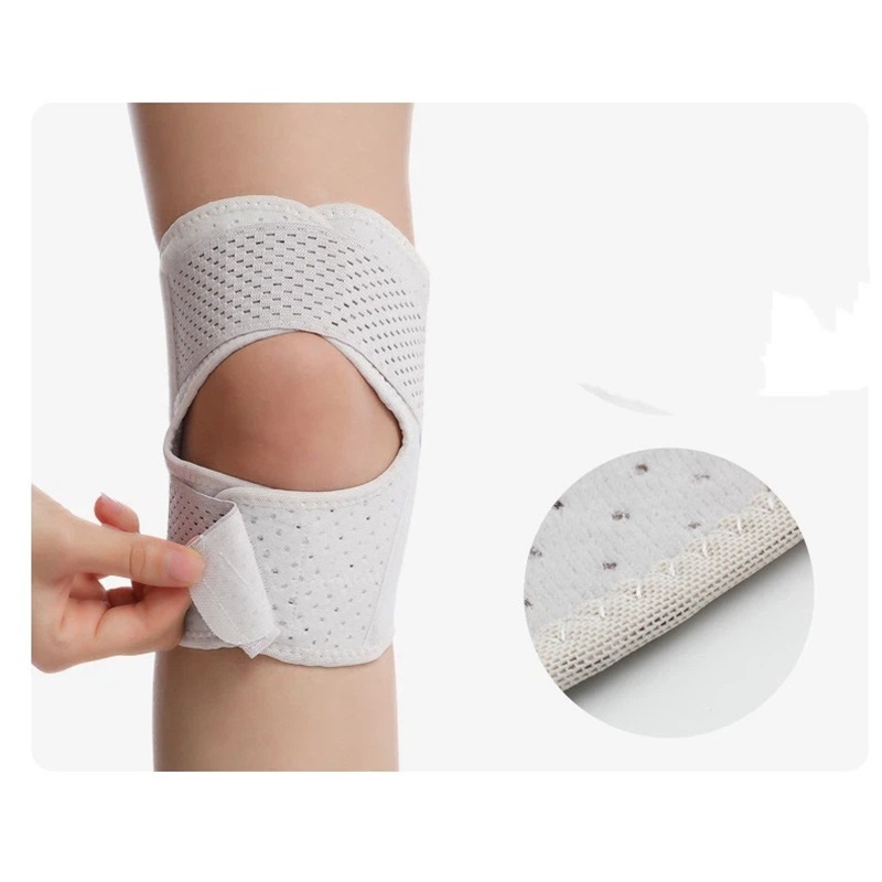 Knee Brace with Side Stabilizers Relieve Meniscus Tear Knee Pain Joint Pain Relief, Breathable Adjustable Knee Support Suitable for Men and Women with Sports Injuries （ white m）