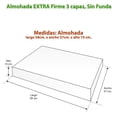thumbnail image 5 of Almohada Extra Firme 3 Capas Con Memory Foam Sin Funda La Fabrica de Espuma Almohada 3 capas con MEMORY FOAM sin Funda, 5 of 5