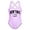 Light Purple, variant on Kids Girls' UPF 50+ Stretch Crisscross Back 1 Piece Swimsuit Green Bathing For Girls Summer Beach Pool 9-10 Years