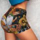 thumbnail image 4 of Balery Welcom Fall Pantalones cortos de entrenamiento estampados para mujer, sin costuras, ajustados, para gimnasio, yoga, correr, deportes, ejercicio activo, fitness.-XX-Large, 4 of 8
