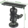 thumbnail image 2 of WWS-Fish Finder Mount Base, Universal 360° Rotation Ball-Mount Fish Finder Bracket, Nylon & Stainless Steel Electronic Fish Finder Holder for Marine Boat Kayak Pontoon Canoe, 2 of 4