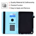 thumbnail image 6 of Allytech Stand Case for Kindle Fire HD 8.0" 2020 10th Gen New Model, Fire HD 8 Plus 2020(10th Gen) Cover with Pen Holder, Folio PU Leather Auto Wake Sleep Wallet Tablet Case, Space Panda, 6 of 7