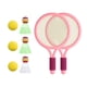 thumbnail image 4 of Raquetas de tenis para niños, juegos de bádminton, raqueta de tenis, juego de agarre cómodo, juguete Rosa, 4 of 9