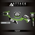 thumbnail image 2 of Attack Graphics Custom Fury Complete Bike Restyle Graphics Kit Compatible with Polisport MX Restyling Kit for Kawasaki KX250 2003, 2 of 5