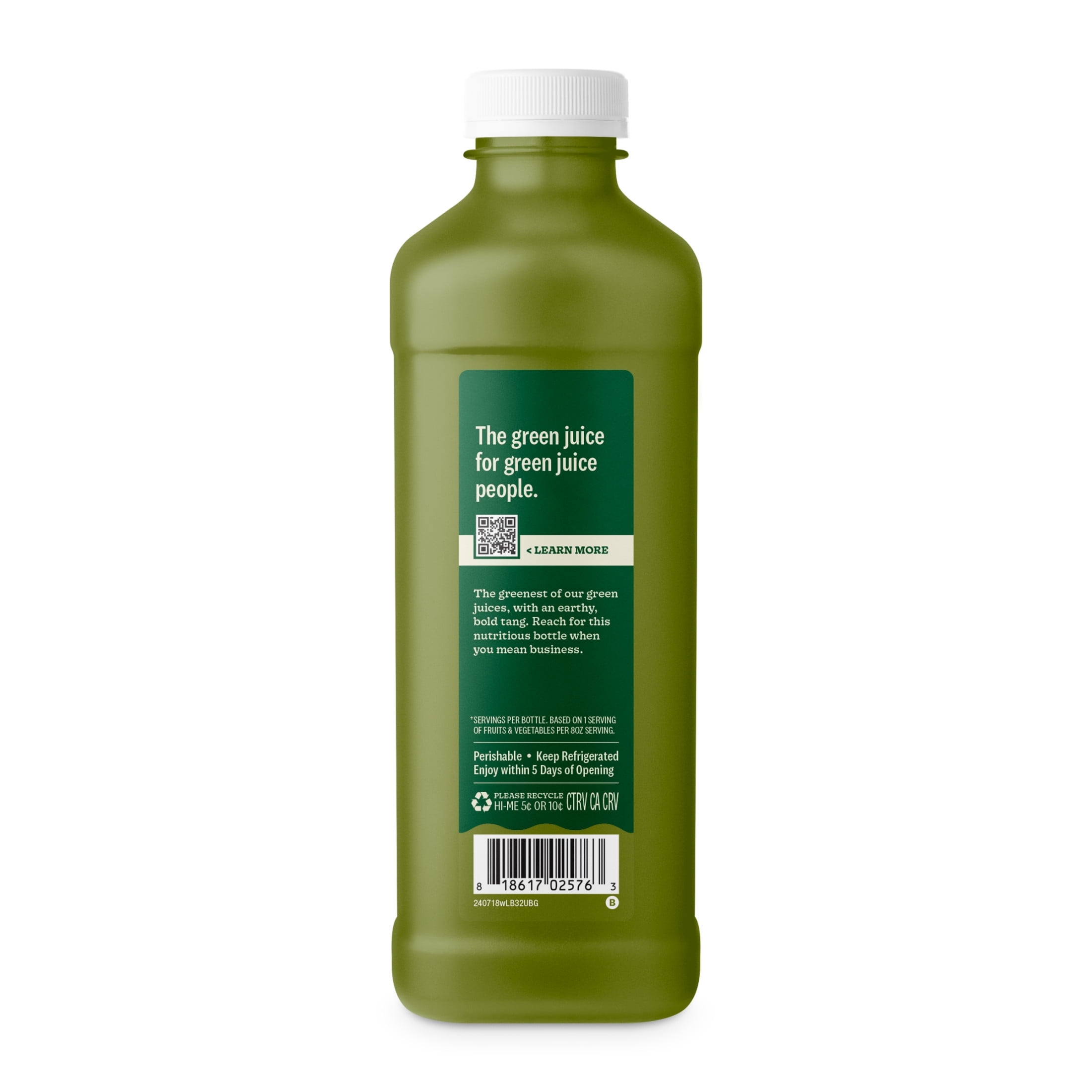 Suja Organic Uber Greens Cold Pressed Juice Drink, 32 fl oz Bottle