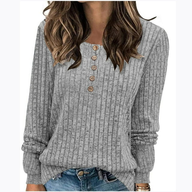 Babysbule Chandails pour Femmes Liquidation Mode Col Roulé Uni pour Femmes Manches Longues Style Ample Tricot Hauts Blouse pour Dames