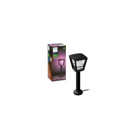 Philips - Hue Econic Outdoor Pathway Light Extension - White and Color Ambiance