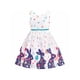thumbnail image 1 of Vestido para Niña con Cuello de Pétalo de Pascua Bunny Floral de Conejo de Algodón sin Mangas 5 Años, 1 of 6