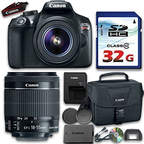 Accessory Bundle Inspire Digital Cloth Canon EOS Rebel T6 Kit with EF-S 18-55mm f/3.5-5.6 is II Lens 
