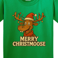 thumbnail image 4 of Inktastic Merry Christmoose Fun Holiday Marty Moose Youth T-Shirt, 4 of 5