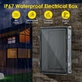 thumbnail image 2 of Caja de conexiones eléctricas impermeable Joisyoya IP67 de plástico ABS, 2 of 6