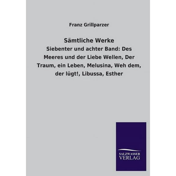 Samtliche Werke (Paperback)