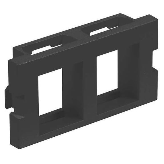 Hubbell Premise Wiring IStation Module,2 Ports,Black,UNLD IM2K1BK