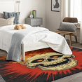 thumbnail image 4 of Skull Rug & Home Decor - Flame Skeleton Rugs for Living Room Bedroom, Washable Rugs, 5x7 Rug, Non Slip Soft Low Pile Large Indoor Area Rug, Horror Cool Carpet & Room Decorations Y-&78, 4 of 7
